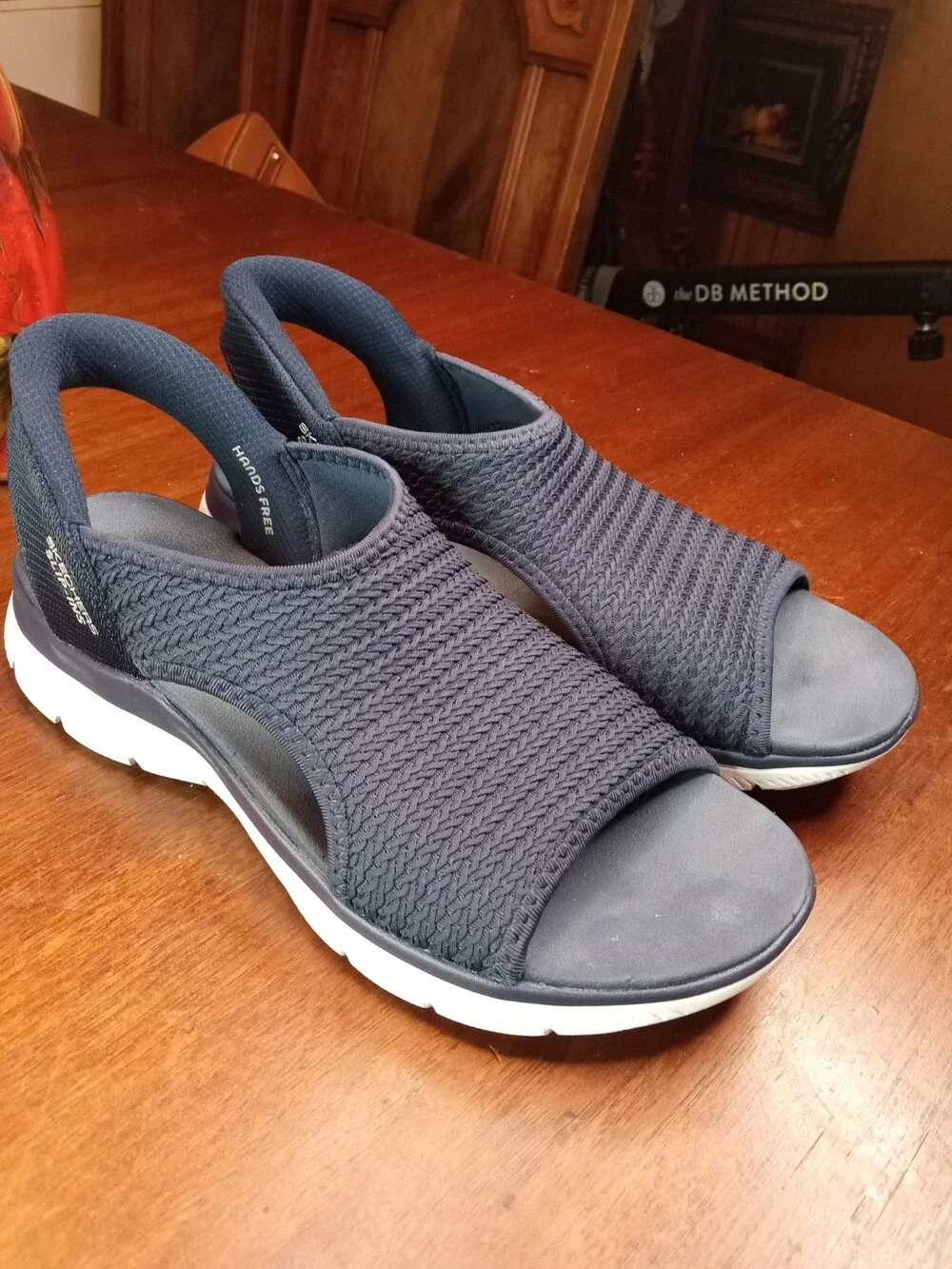 Skechers 8M Navy Blue Women's Summits-Sweetly Evolved Sport Sandals Hands Free